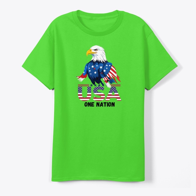 Patriotic T-Shirt: USA ONE NATION