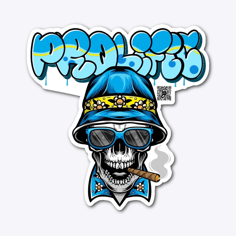 PROLIFIC GRAFFITI LOGO - SMOKING SKULL
