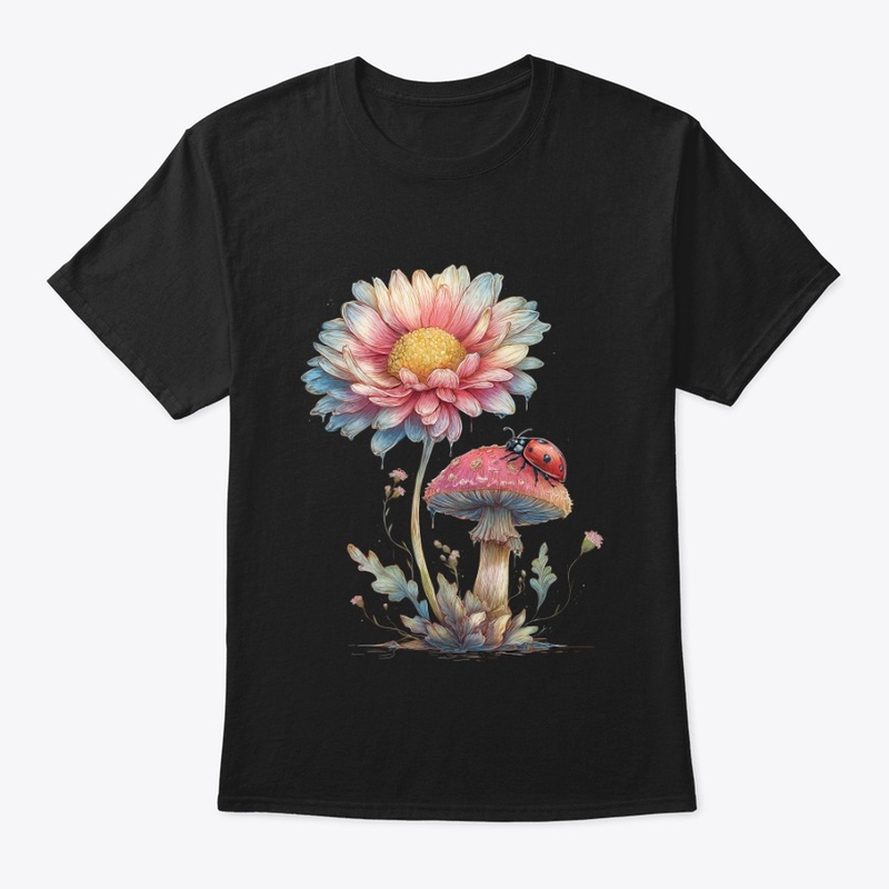 Whimsical Daisy Mushroom