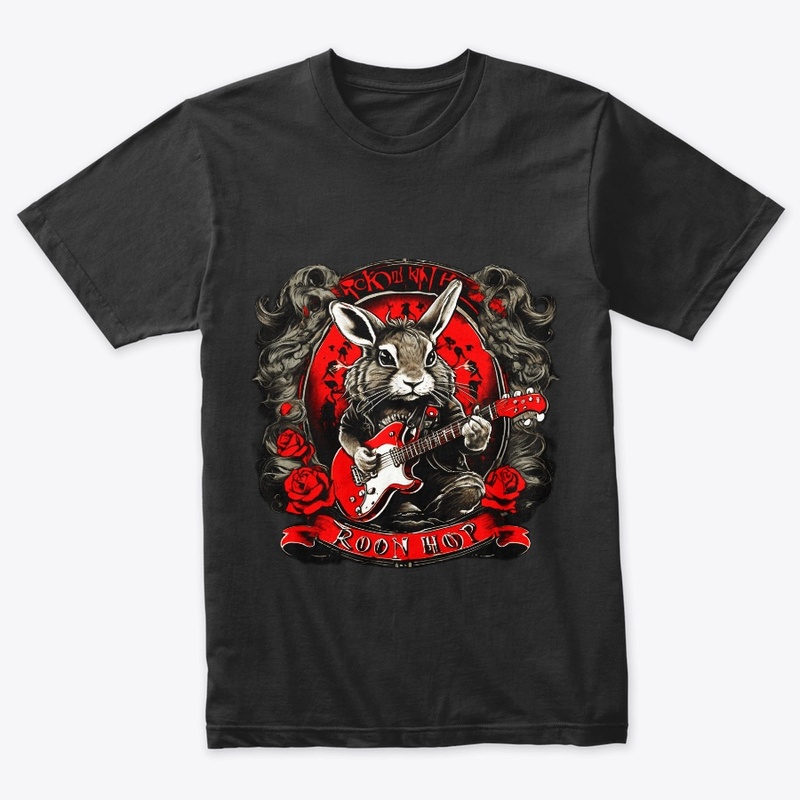 Rock N Roll Hop TShirt Design Tiger face