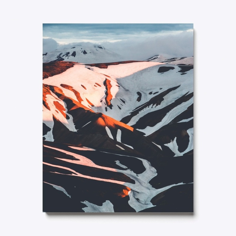 Iceland Snow Capped Mountain