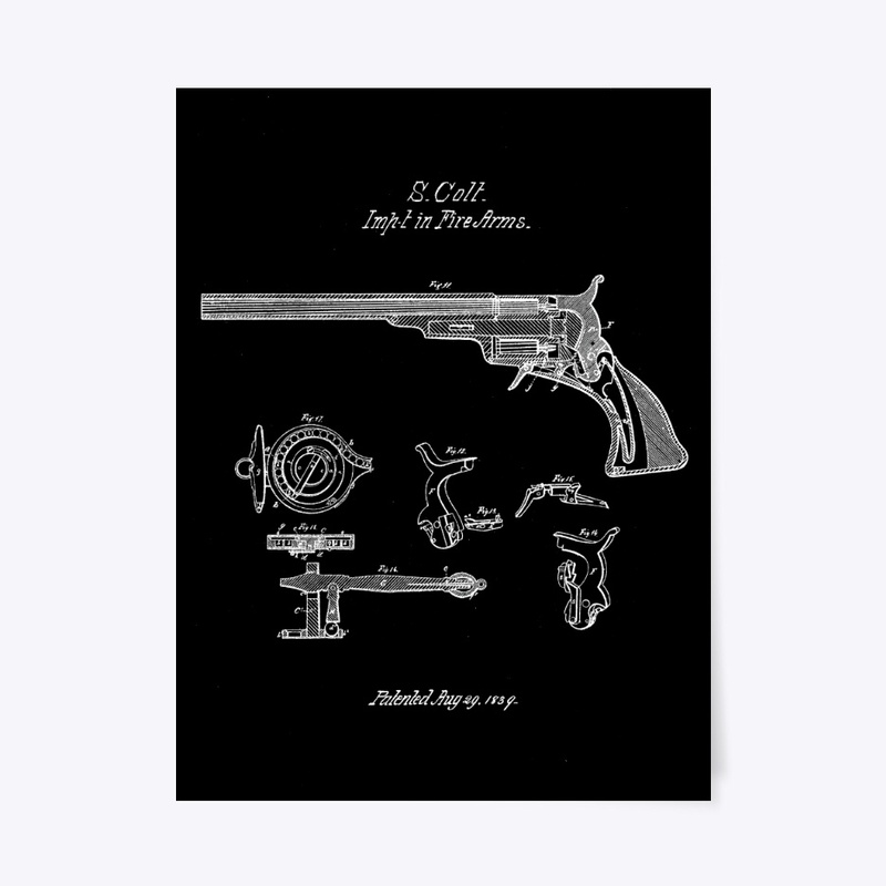 Gun Colt 1839 Dark Color.