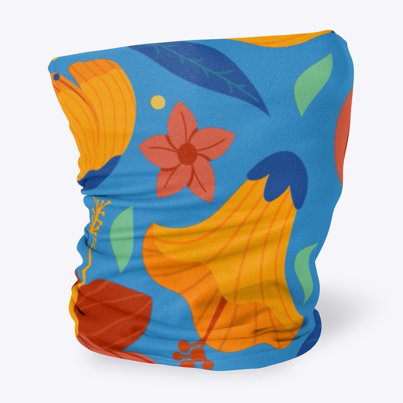 Flower Pattern, Mask Pattern, Pillow