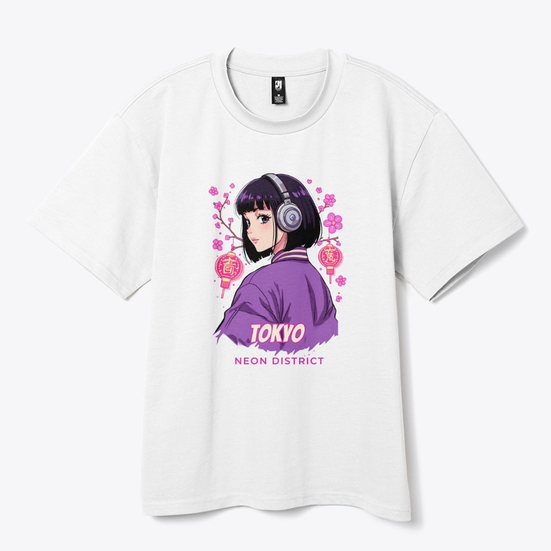 Tokyo Neon District Anime Girl