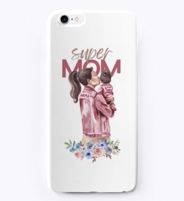 Super Mom Watercolor Design 