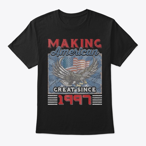 23 Rd Birthday Perfect Gifts Making Ameri Black T-Shirt Front
