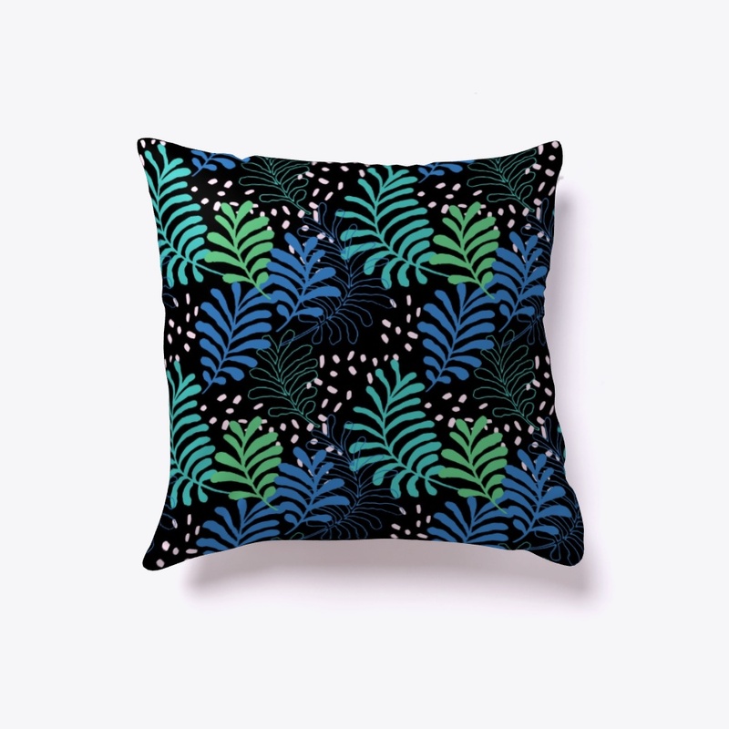 Blue Black Leaf Mix, Plant Pattern