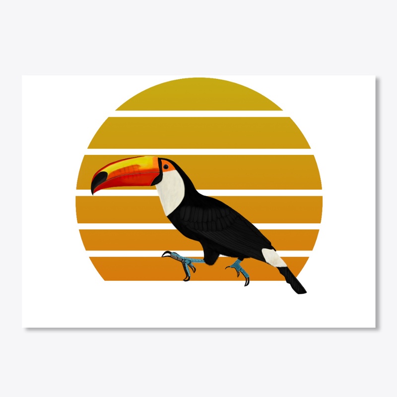 jz.birds Toucan Bird Animal Art