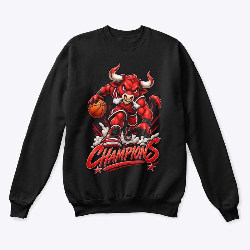 Charging Bull Basketball Mascot