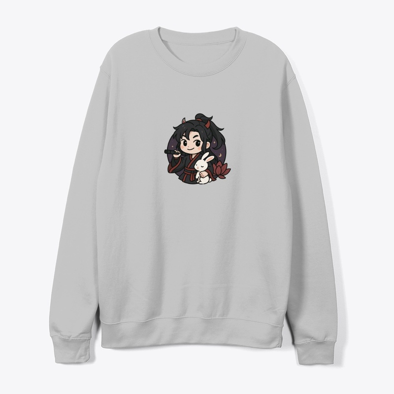 Wei Wuxian Chibi Art | Flute &amp; Bunny