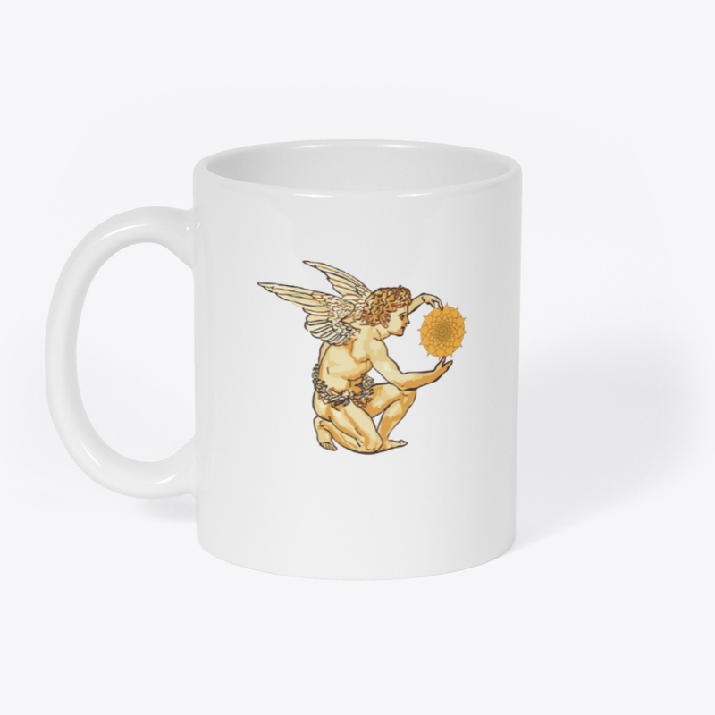 Angel holding a mandala