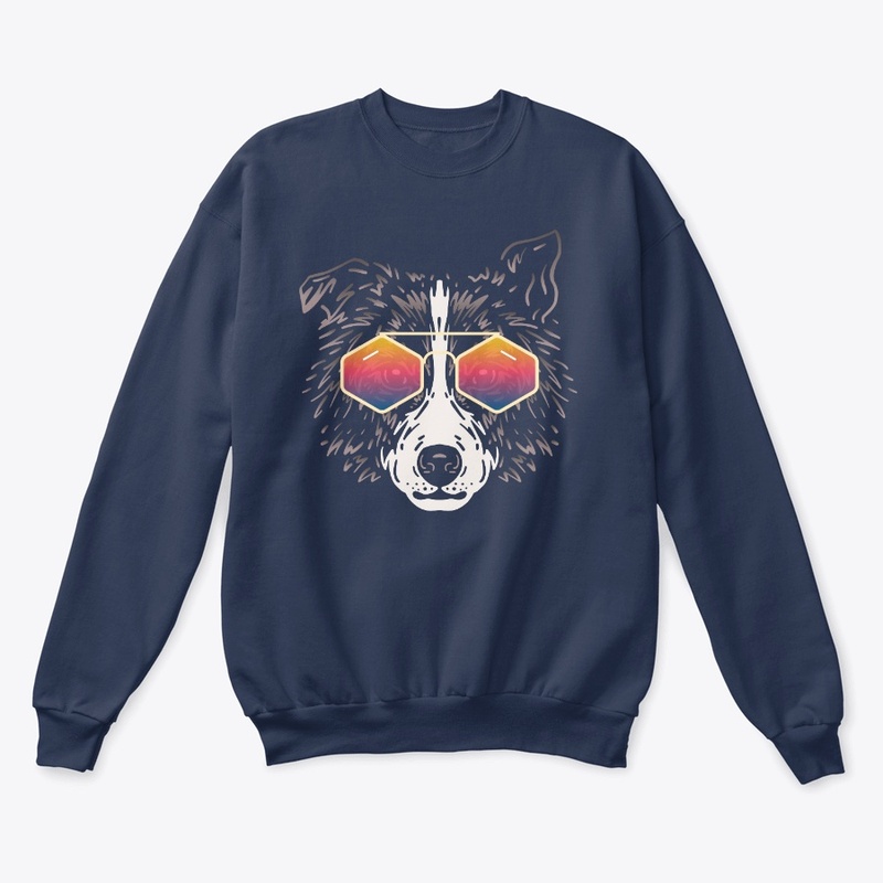 Cute Dog in Sunglasses (Colored+sg03)