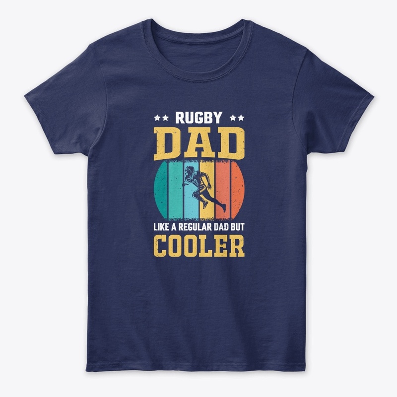 Rugby Dad Like A Regular Dad Vintage Tee