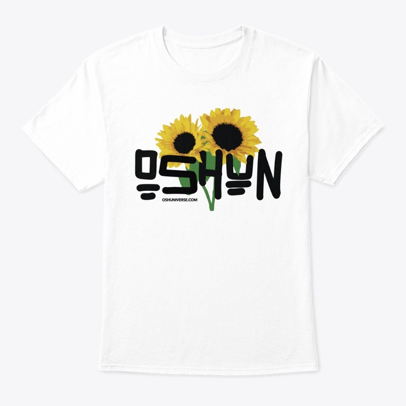 OSHUN Unisex White Sunflower Tee