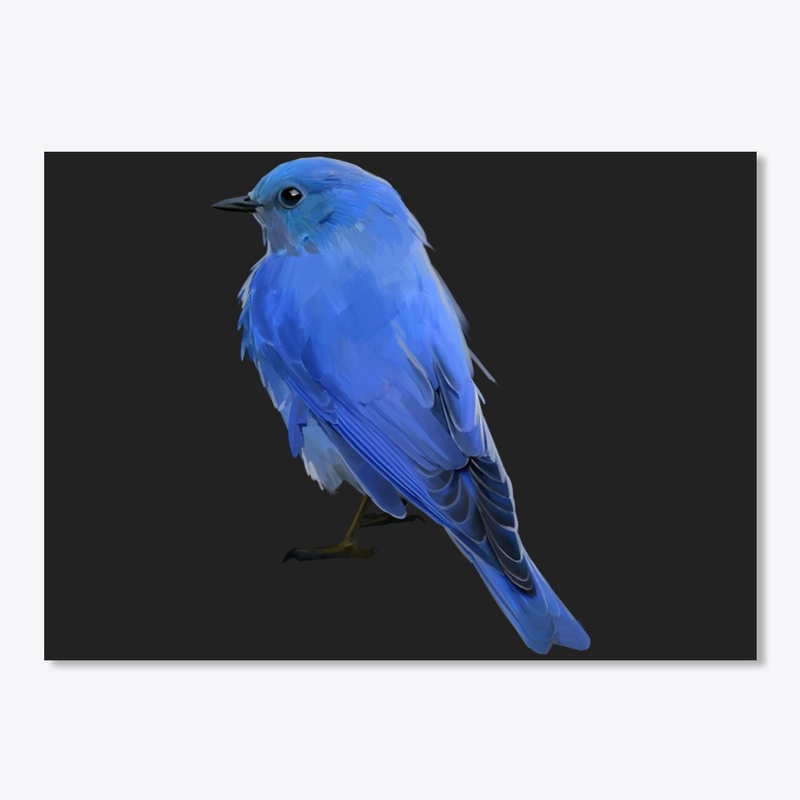 small blue bird