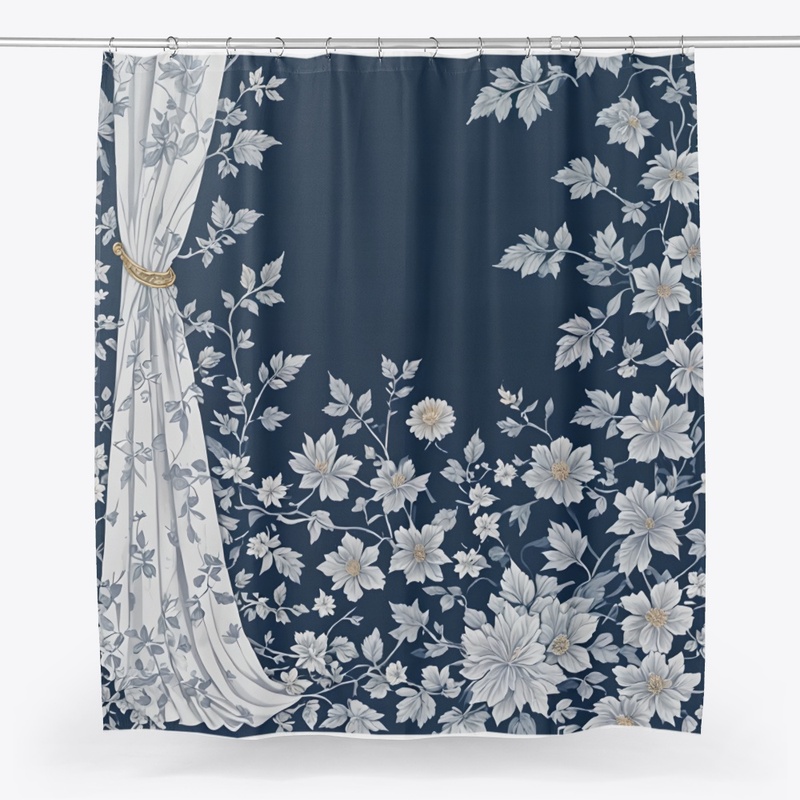 Antique Blue Bath Art