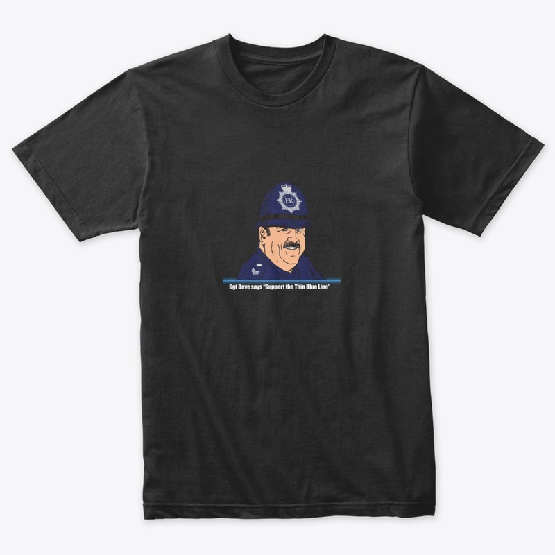Sgt Dave Thin Blue Line Mens T-shirt 2