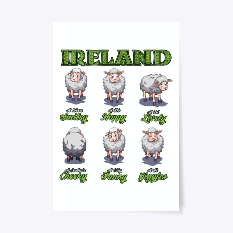 Happy Sheep Irish St Patrick Farmer Gift