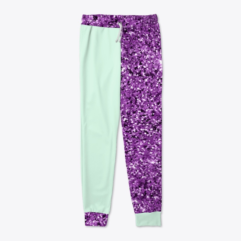 Green and Purple 2Tone Joggers 