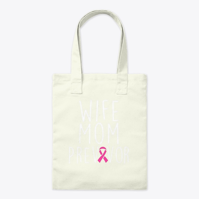 Breast cancer T-Shirt |Wife Mom Previvor