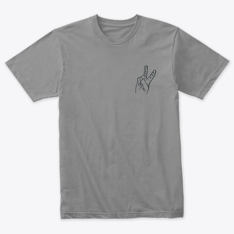 PEACE OUT | BLACK OUTLINE