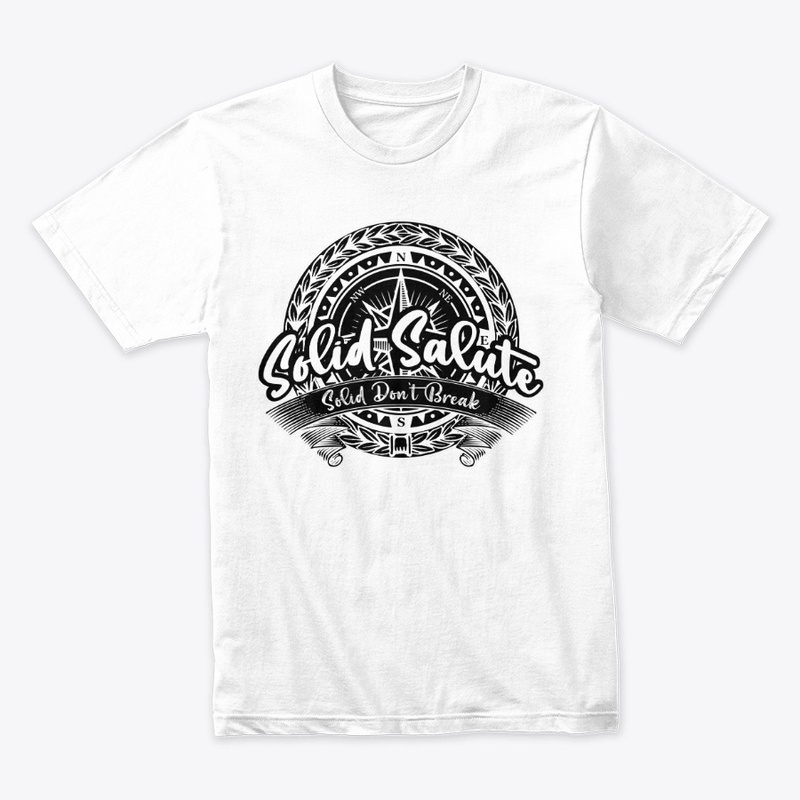 Blk Solid Salute Badge