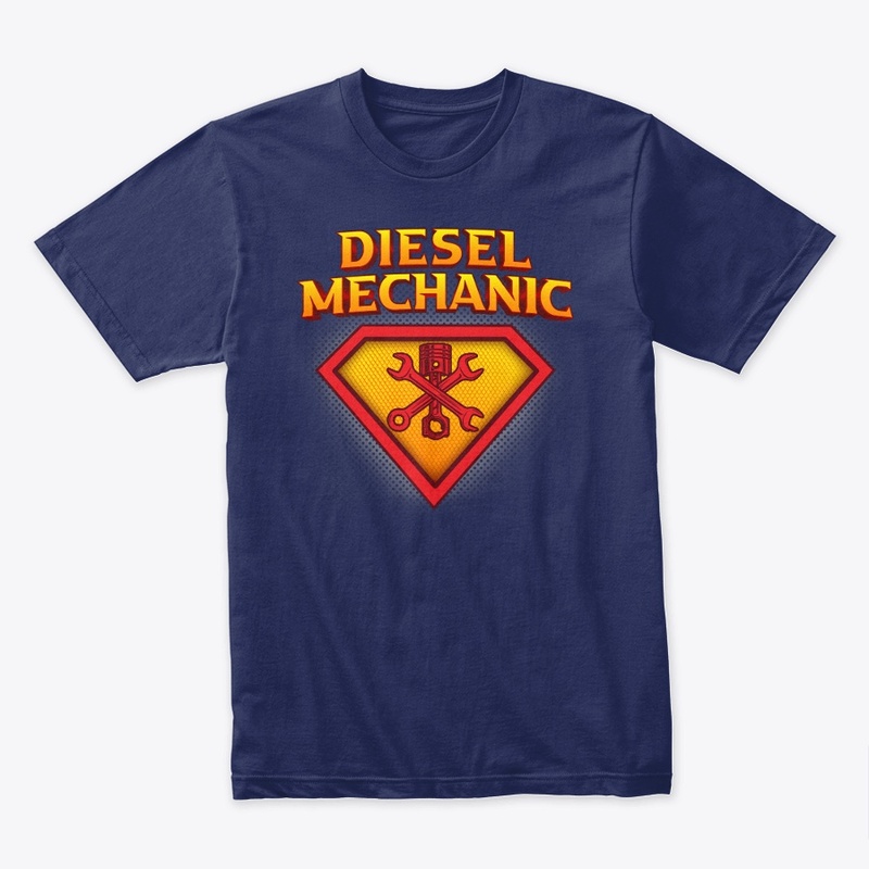 Cool Superhero Diesel Mechanic Life