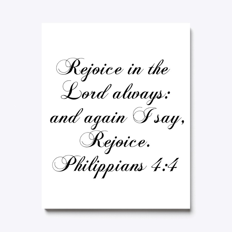 Rejoice in the Lord Canvas