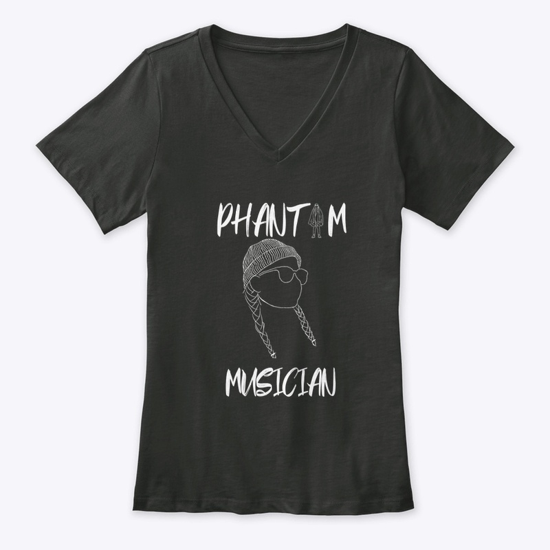 Phantom Merch White on Black