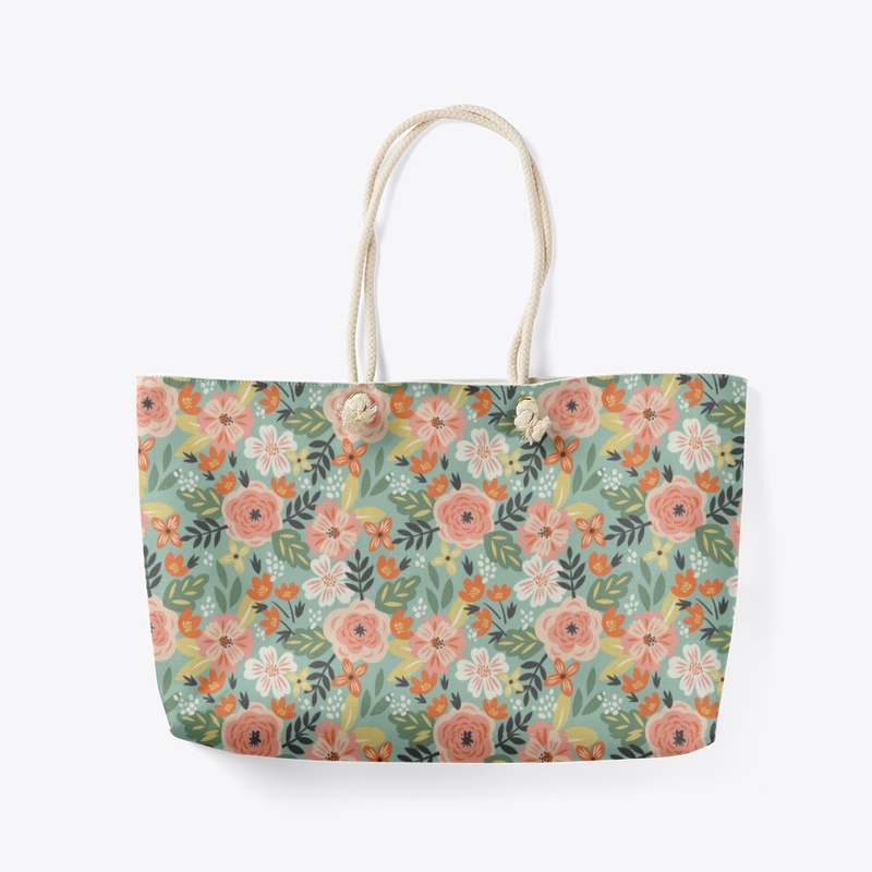 Floral with Green Base