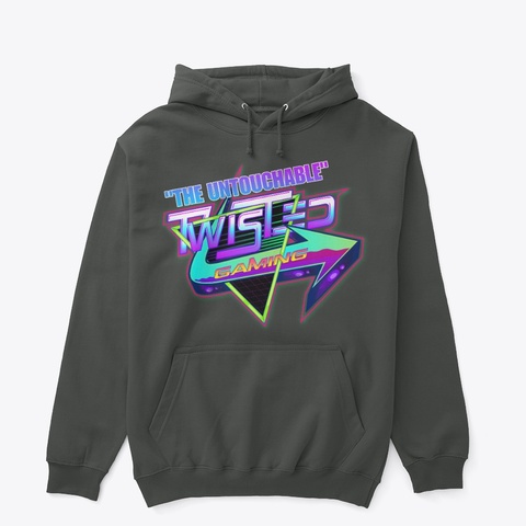 Twisted Gaming Hoodie Dark Heather T-Shirt Front
