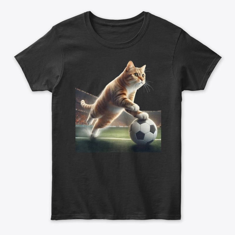 cat fifa football tee design