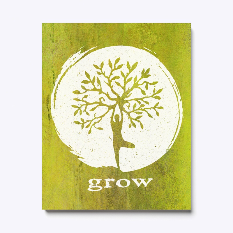 Grow Yoga Canvas Art