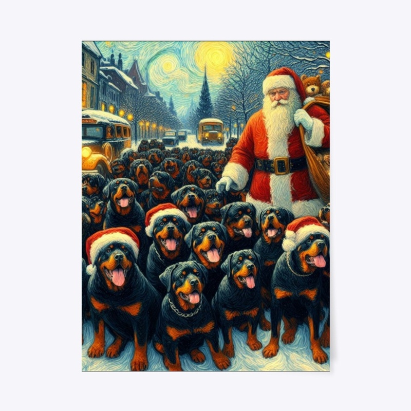 Rottweilers and Santa