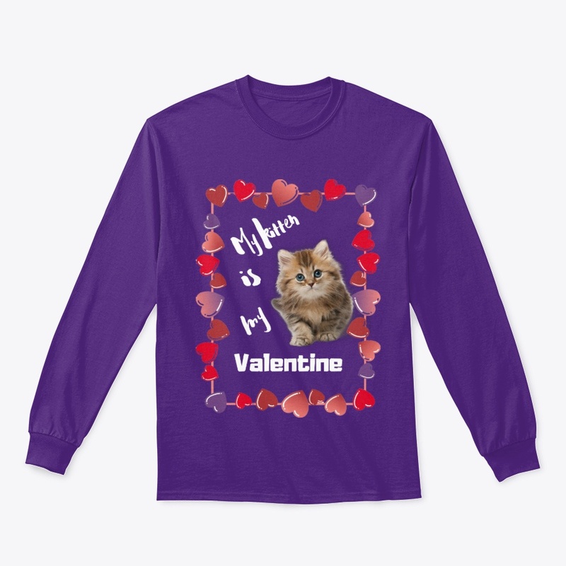 My kitten is my Valentine