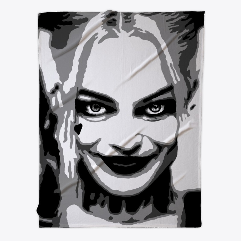 Margot Robbie Black and White Portrait
