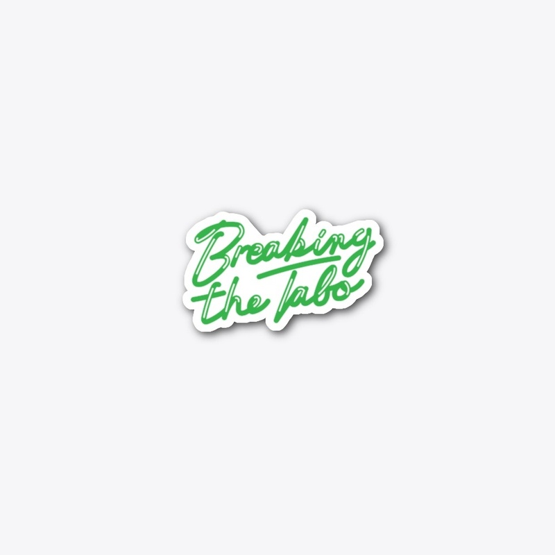 Breaking The Tabo Neon Sign Sticker 