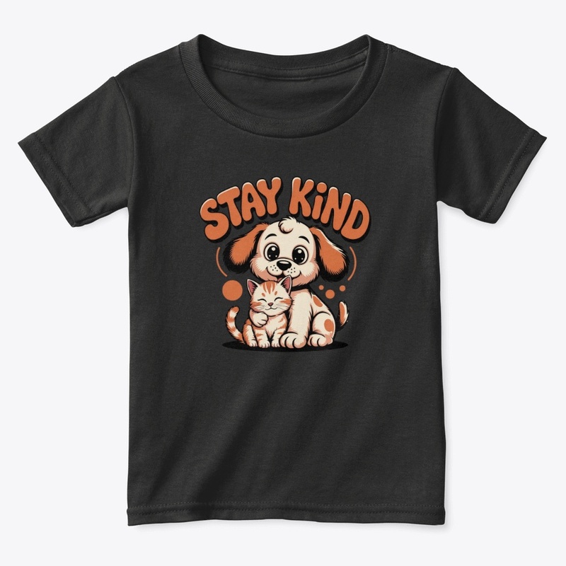 Stay Kind Cute Dog Cat Kindness Tee