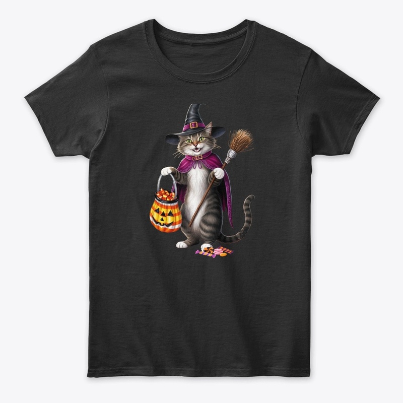 Halloween Witch Cat