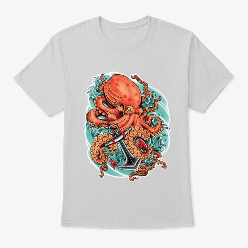 Seven Relics Giant Octopus Tattoo Design