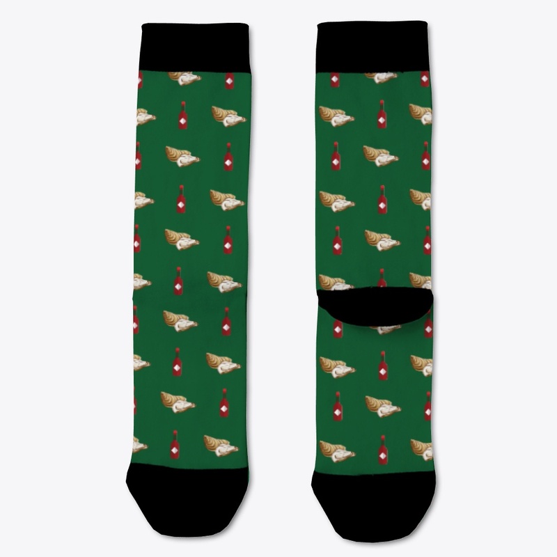 Oyster and Hot Sauce Socks