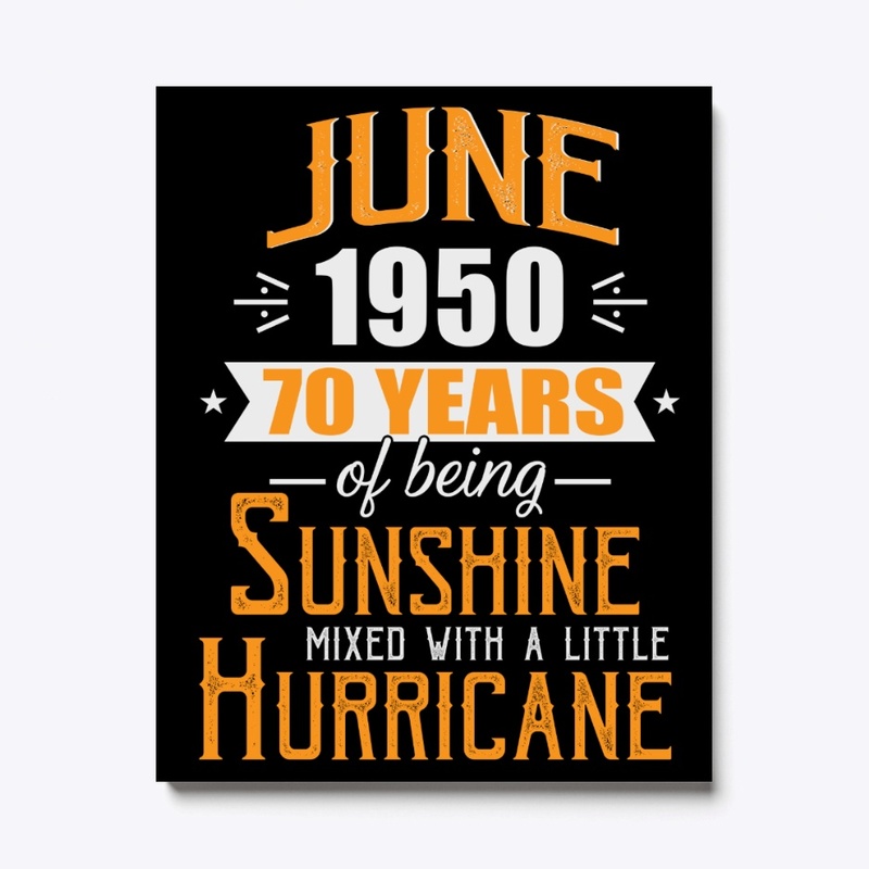 June 1950, 70 Years Anniversary Gift