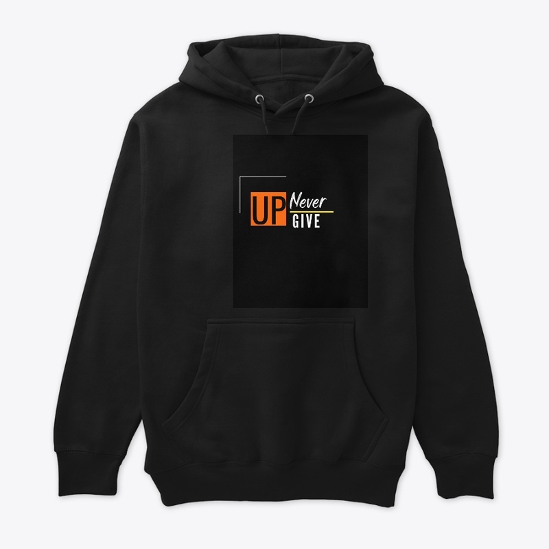 "Never Give Up" Black T-Shirt