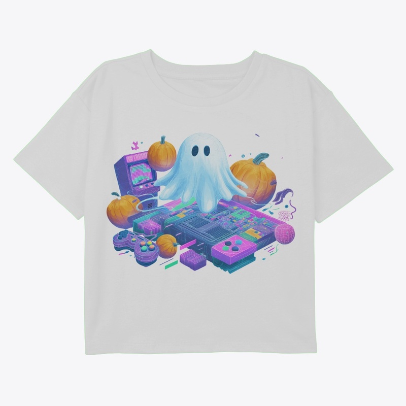 Halloween Gamer Ghost Art