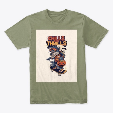 Skate Like A Pro !!!  Light Olive T-Shirt Front