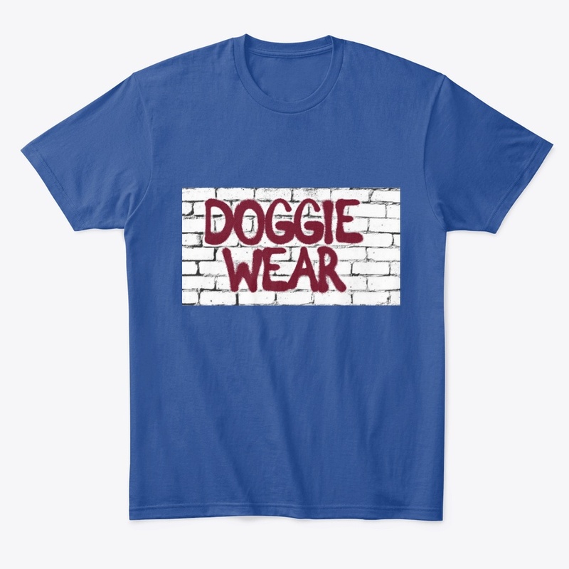 DOGGIE WEAR: Brand Sprayed on Brick Wall