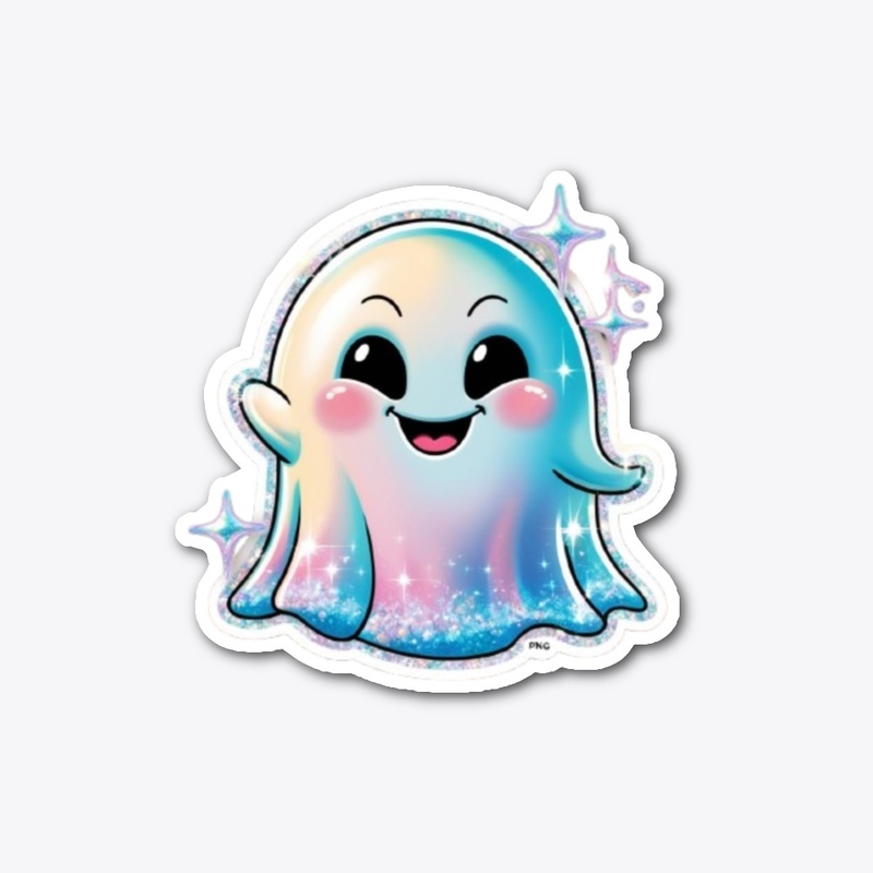 Halloween glitter ghost