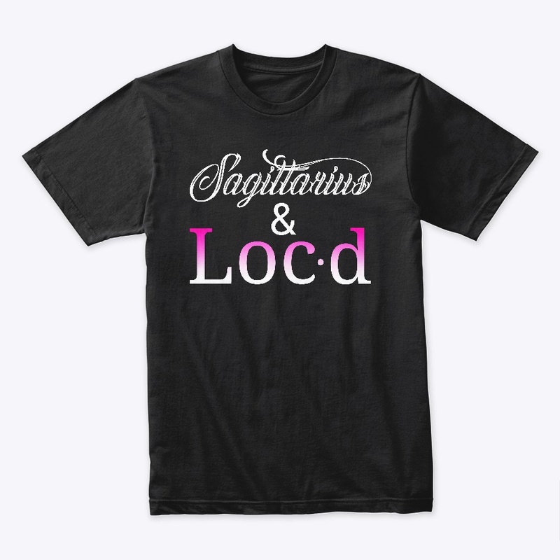Sagittarius & loc'd zodiac tee shirt