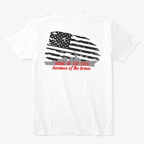 White Shirt Uss Gonzalez Frg White T-Shirt Back