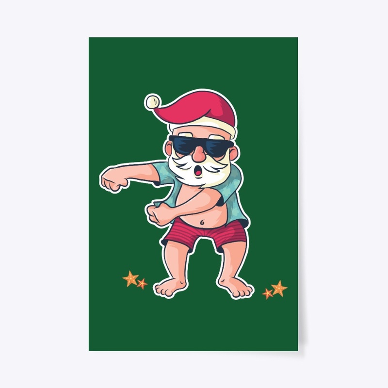 Christmas Flossing Santa